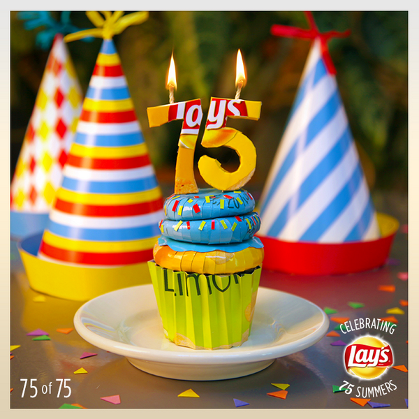 Thank you to everyone who's celebrated 75 years of awesome summer moments with us! Here's to many more! #Lays75 http://t.co/4dLsCVNbAz