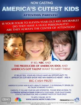 CuteKidsCasting's tweet photo. @starbabyla  thanks for promoting the show! Still looking for cute kids! Apply now! http://t.co/hRL8YpYCsg