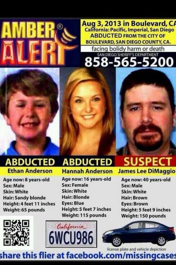 Amber alert, Spread please