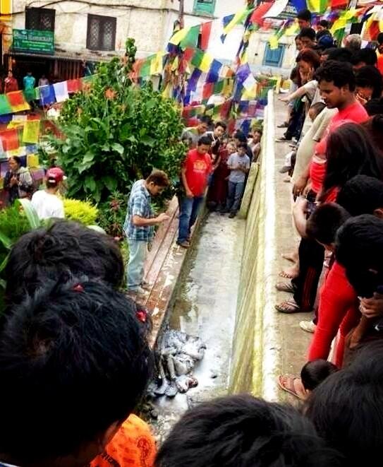 BREAKING PHOTO: Tibetan monk self immolates in Kathmandu, Nepal