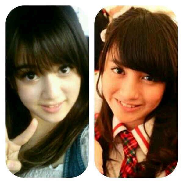 NoellaJKT48FC's tweet photo. Mirip yah :3 #MinB http://t.co/EMUxbjDvpG