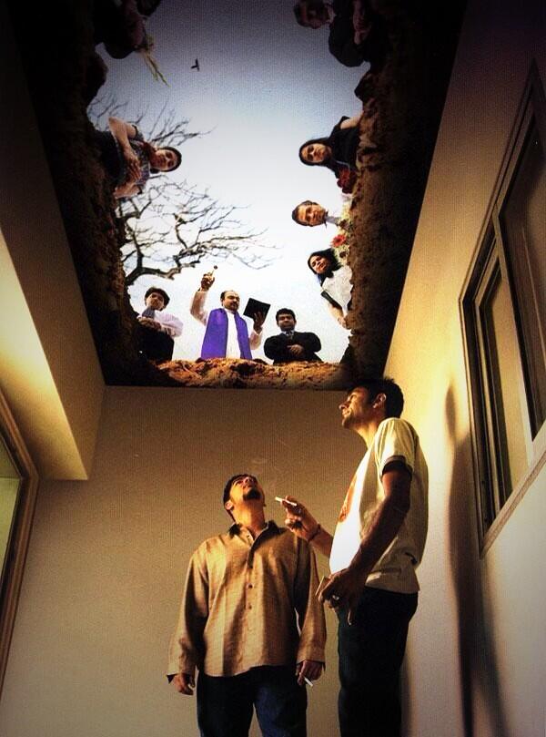 Schildering in rookruimte! #briljant #bizar