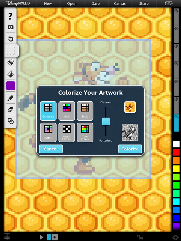 DisneyPIXELD's tweet photo. Have you tried the colorize feature in PIXEL'D? Click here to learn more: http://t.co/RmcM1GdSCj #PIXELD http://t.co/bKX4LbKNzR