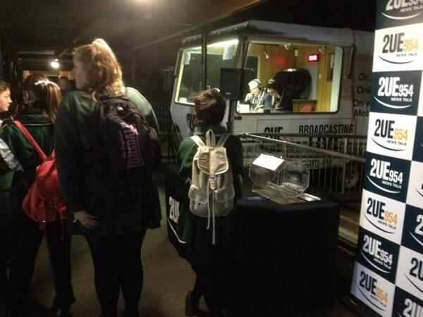 Dicko and Sarah Back 2 School at Greystanes High School. #earkybirds