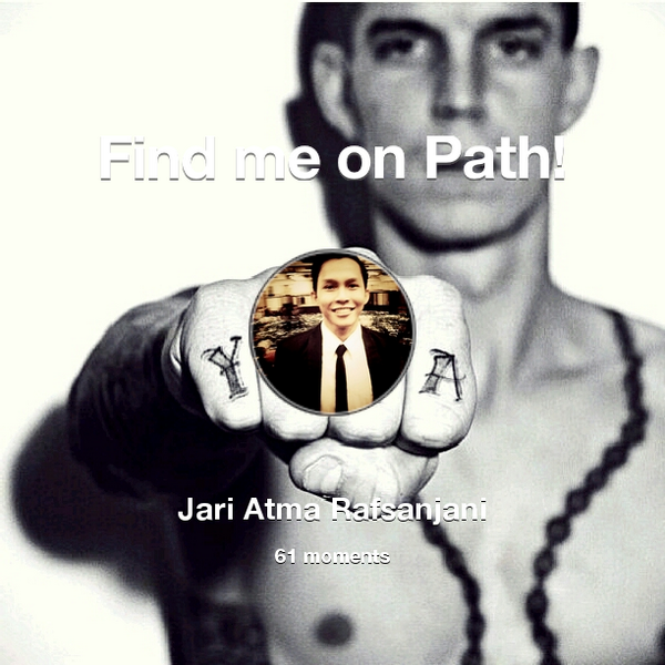 jariatma's tweet photo. I've shared 61 memories with my friends on #Path - see them now at http://t.co/XCQP4DKLKg! #thepersonalnetwork http://t.co/4S3AGHeufj