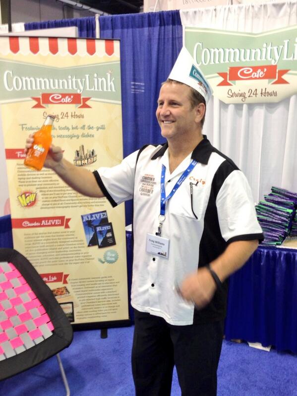 CommunityLink's tweet image. Stop by The CommunityLink Cafe and grab some great marketing ideas and a cold Orange Crush at booth 702! #ACCE2013