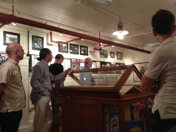 Varley_Charlie's tweet photo. Another wacky judging night @freshawards. Dads army museum visit http://t.co/6FzbmbnbpL