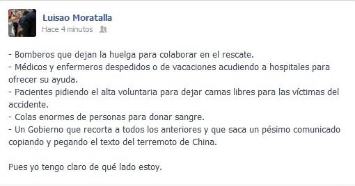 luisaomoratalla's tweet photo. Muchos héroes y algún villano... #AccidenteSantiago #ÁnimoGalicia #TragediaSantiago #ForzaGaliza http://t.co/frlAdKHqdR