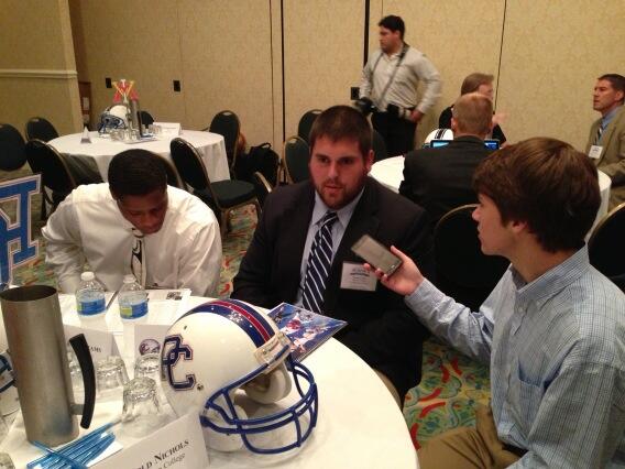 AustinAriail's tweet photo. RT @presbycollege: RT @bluehosesports: James Festa doing an interview at #bscmediaday http://t.co/fj9sxtv7Nf //@ashleyfesta