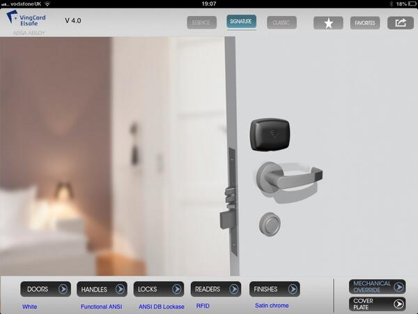 Check out our free VingCard Configurator at the App Store. See what our locks would look like on your doors #sexy