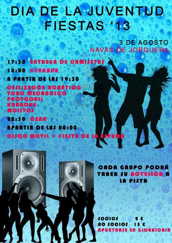Dia de la Juventud! Recordad los socios deberan pagar 2 euros y los no socios 15. Lo pasaremos bien!