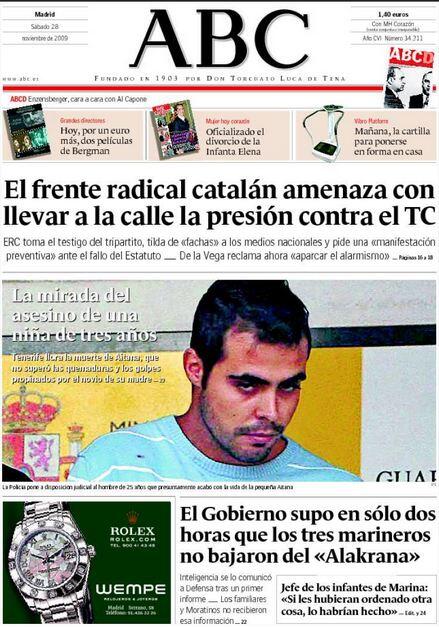 jesus_coca's tweet photo. La portada del ABC es vomitiva (https://t.co/Ak4czub8eU). Pero bueno, que son los mismos de ésta (https://t.co/GL7Muk6sQi) con un inocente..