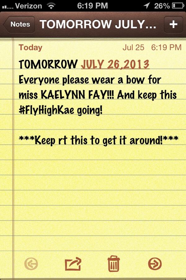 lanea_91's tweet photo. PLEASE KEEP THIS GOING! #FlyHighKae #WearABow4KAE http://t.co/tuKvmCzSOo