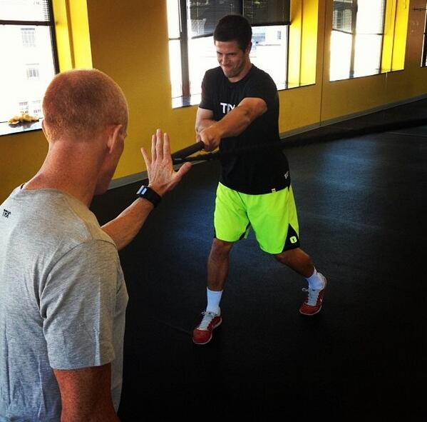TRXtraining's tweet photo. Pro LAX player @pbaum15 swung by HQ today for a workout from @danmcdonogh @adrenalinelax http://t.co/c4lX0ml1ha