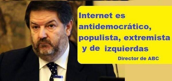 LGS_FansPage's tweet photo. Director d'ABC: "Internet és antidemocràtic, populista, extremista i d'esquerres" http://t.co/JervUcASiB