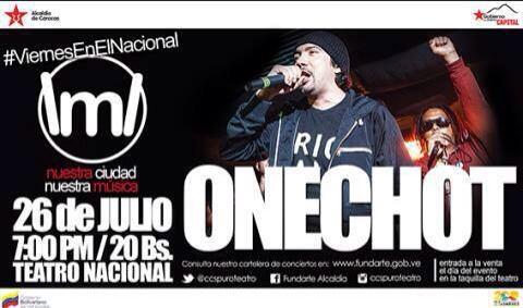 ReggaeEnVzla's tweet photo. HOY el #dato es @OneChot  en el @Teatro_Nacional #reggae #lover #dancehall 7pm #reggaevenezolano 20bsf #Llegate http://t.co/v3LTMG5iS0 via