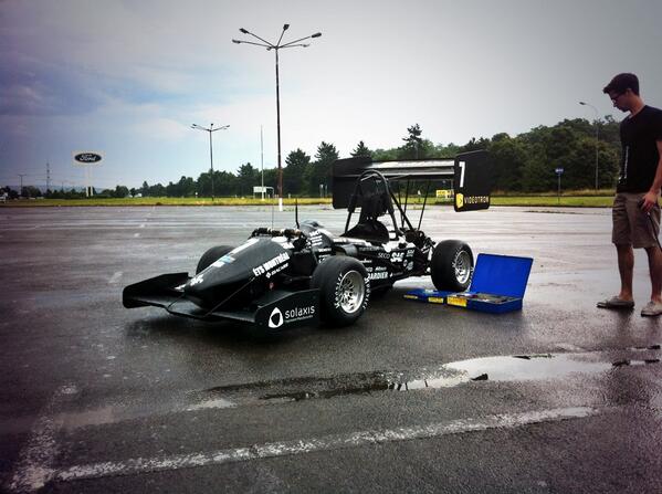 Testing today with <a href="/formuleets/">Formule ETS</a> at Ford. Rain test already passed! #fsg #hockenheim #rain #racing #montreal #SRG