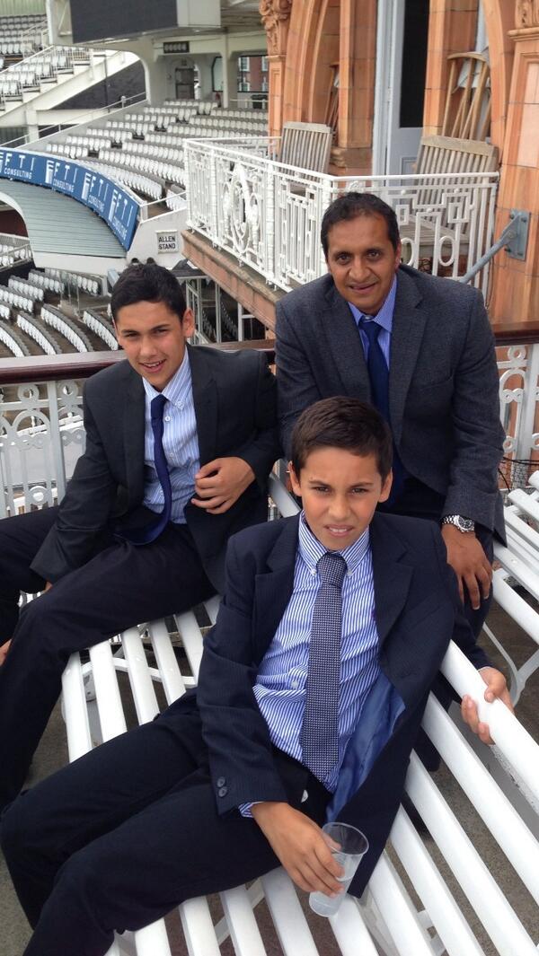 Boys at lords. Big thanks to @swervemeaduke  for a top day.