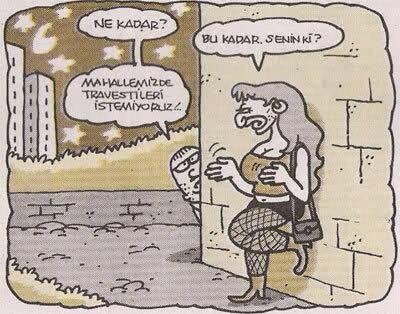 Mahallemizde travesti istemiyoruz :))