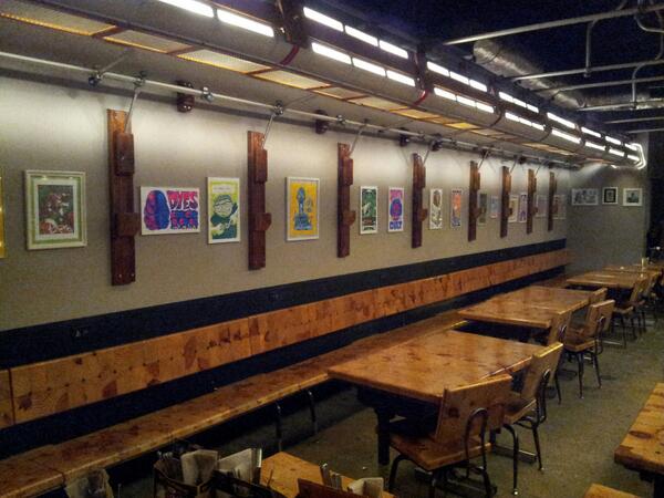 friendprices's tweet photo. #friendprices had taken over the walls of @boilerroomchi get the heck ovet there and score some prints! #boilerroom http://t.co/g7cjtGN2HR
