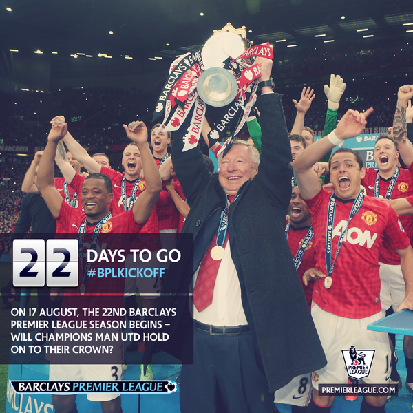 The countdown to the new #BPL season is on - who will be celebrating when the 2013/14 campaign ends? #‎BPLKickOff