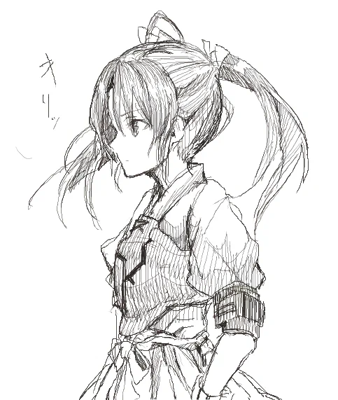 横顔練習で瑞鶴ちゃん 