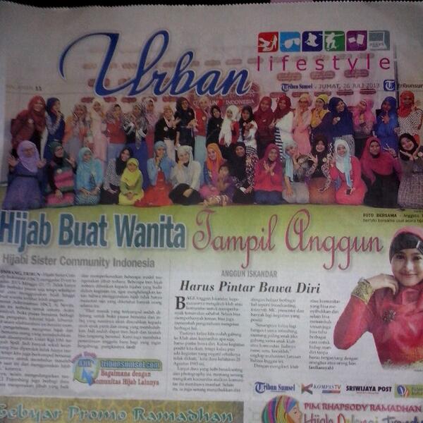 HSCI_ID's tweet photo. Koran Tribun " Lifestyle" event HSCI Tausyiah, pengajian, buka bersama &amp; infaq ☺. Indahnya kebersamaan dan berbagi ♥☺ http://t.co/xmAow5gpvZ