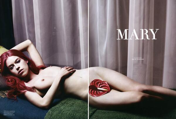 PremierModels's tweet image. All hail @Mary_Charteris styled by @kegrand shot by Solve Sundsbo 4 new issue @THELOVEMAGAZINE. She's our pin up ;)