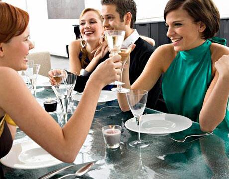 Nothing like dinner on the company's dime!  Happy Friday:)