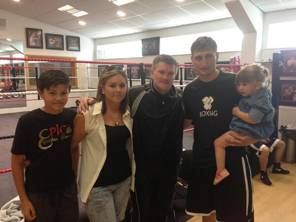 Just a family day out with <a href="/HitmanHatton/">Ricky Hatton MBE</a> at the gym