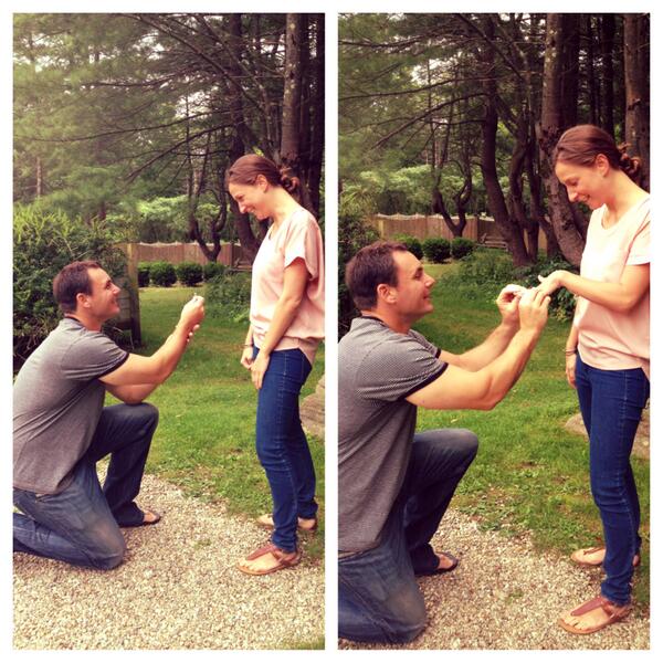 A happy day at the inn! Jason proposed to Danielle this morning and will be getting married here June of next year!