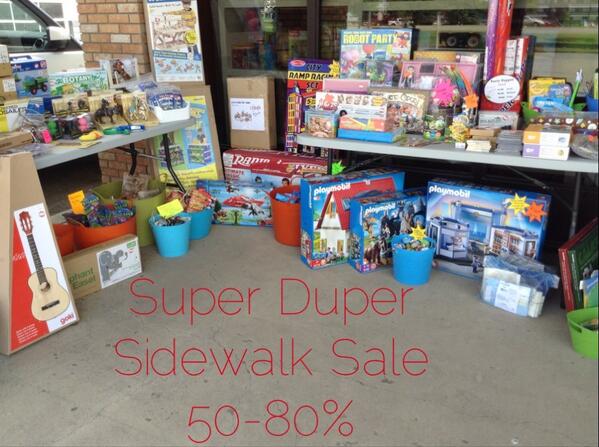 zippityzoom's tweet photo. Lets Keep this Sale Going! The Super Duper Sidewalk Sale has been extended till Sunday! http://t.co/kvA1ecvAll