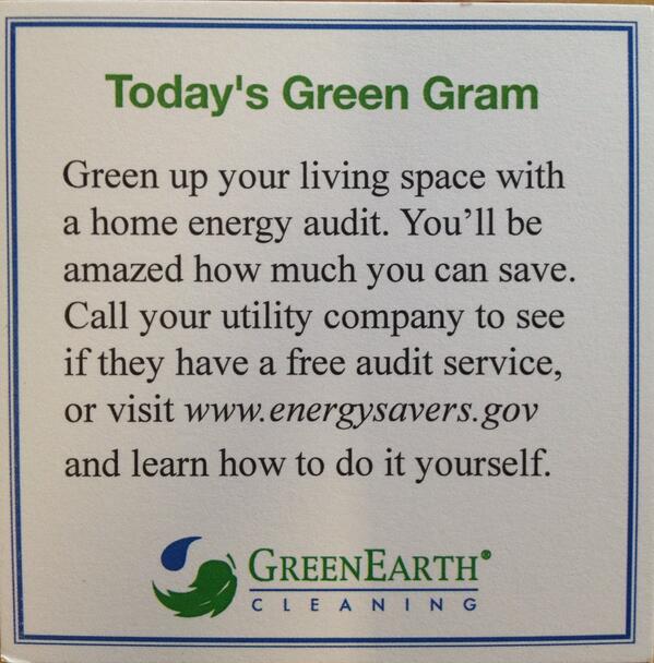 CapstoneCleaner's tweet photo. Green up your living space with a home energy audit. http://t.co/uFL6bYCNPd
