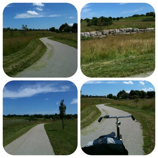ElsaMull's tweet photo. Loved biking to work today! Found a great bike path alongside the Linc. #HamOnt http://t.co/UJMPH0GLfE
