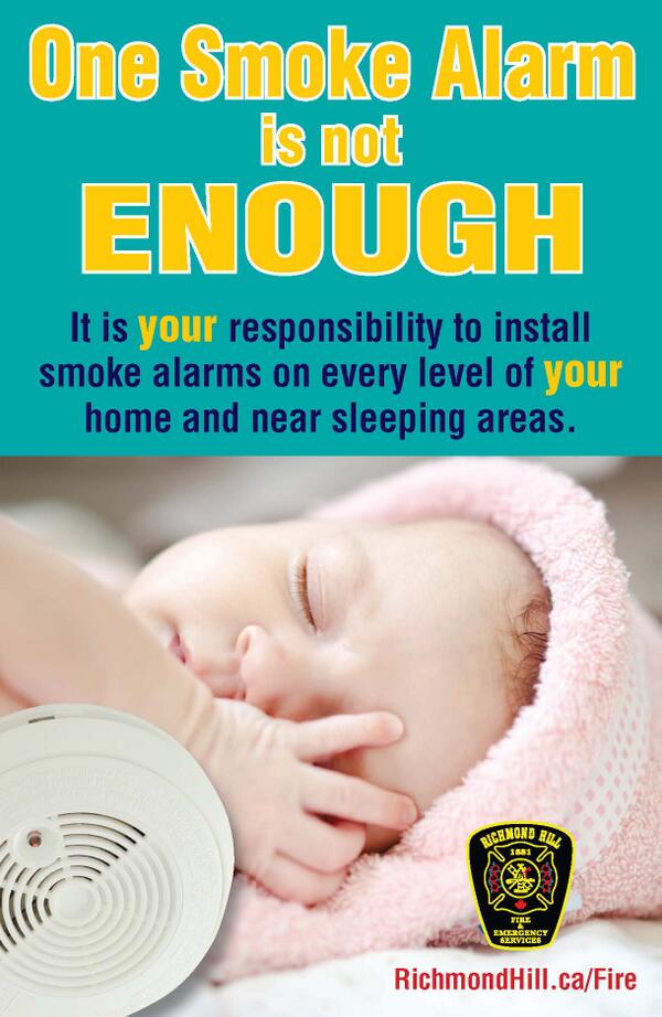 Random fact: Working smoke alarms can increase your chances of surviving a fire by up to 50%!!