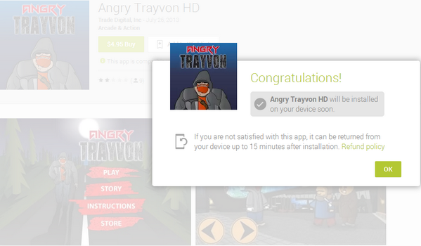 BlackVGHistory's tweet photo. Also it's not true that it's been pulled, was able to download the shit-tastic app from Google Play http://t.co/Ib1dKoDYyE