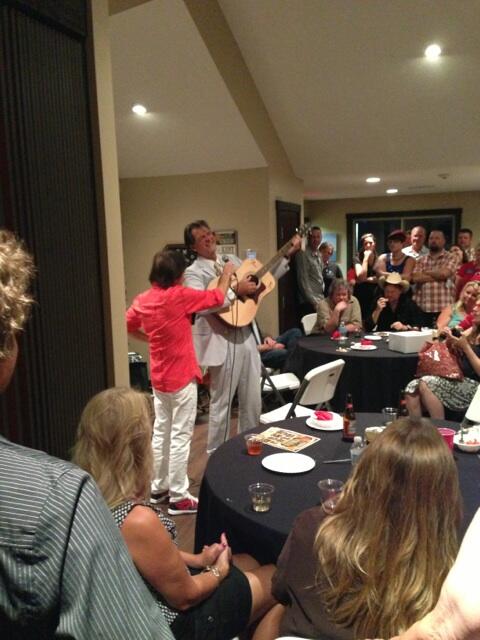 QuantCoach's tweet photo. Richard Leigh sings his monster hit "Don't It Make My Brown Eyes Blue" at Nashville Hitmakers sponsor event. http://t.co/aPVjMSqPP6