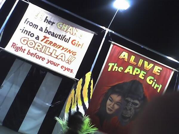 StateNewsEditor's tweet photo. Ape girl? Should I? http://t.co/p5u0dtR9Wa