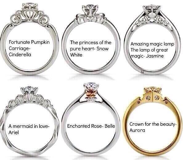 Okay just letting you girls know that Disney has released princess engagement rings, you're welcome 😍👸👑💍💎💖