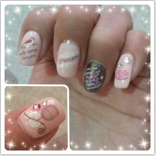 NailChannelhk's tweet photo. New Nail Design with nail sticker BLE1774 http://t.co/Pd8QzbWzzh