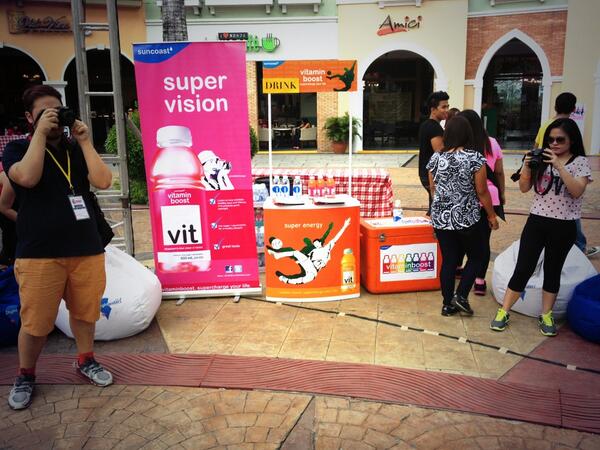 our booth at #alyannasfitnessparty ready to refresh and hydrate thirsty participants