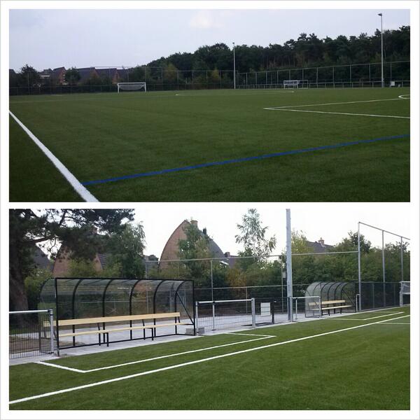 Het nieuwe trainingsveld! Wat vinden jullie er van?