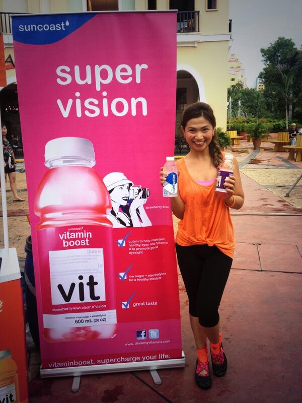 Tokyo Posh's <a href="/deniseaquino/">denise anne aquino</a> enjoying a refreshing boost w @Vitaminboost at #alyannasfitnessparty