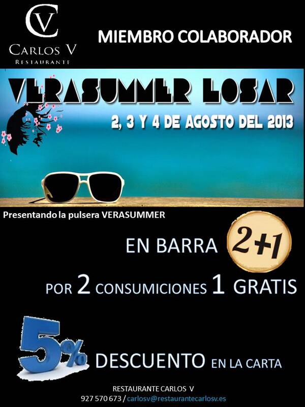 CarlosV_Rest's tweet photo. Ven a disfrutar el VERASUMMER con el CARLOS V http://t.co/lK2s6anDbD