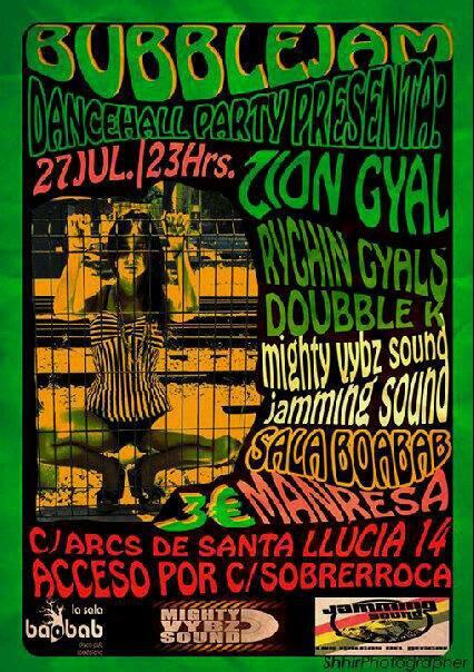 MightyVybzSound's tweet image. Sta noxe staremos n #manresa Ls @JammingSound, #DoubbleK, #RhyginGyals &amp;amp; #ZionGyal #SalaBaobab #Reggae #Dancehall