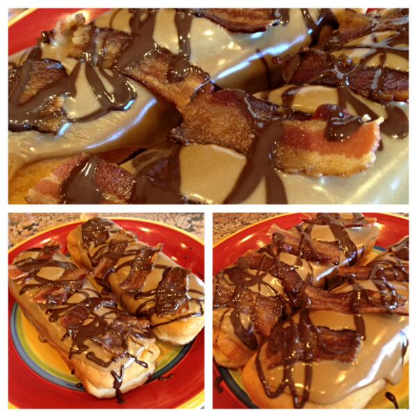 ConcannonsCafe's tweet photo. A Maple Bacon Donut is the perfect way to start my Saturday! http://t.co/J9yH17X8r8