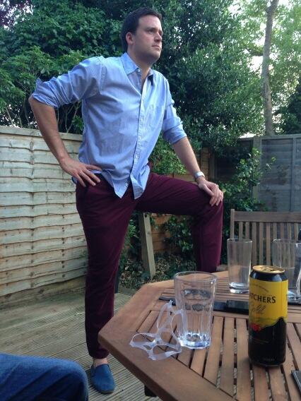 JamesCBrad's tweet image. “@DavidShute1: Burgundy is the new black, right? #slackattack http://t.co/vvnBpAjN0h” - scandalous!