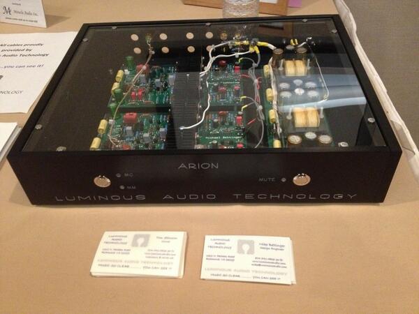 analogplanet's tweet image. New! Luminous Audio Tech Arion MM/MC phono preamp. Base model $4500. Cost no object model circa $6500.