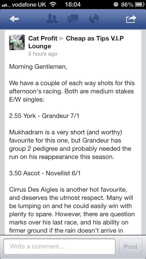 CheapAsTips's tweet image. VIP SMASH HORSE TIPS TODAY