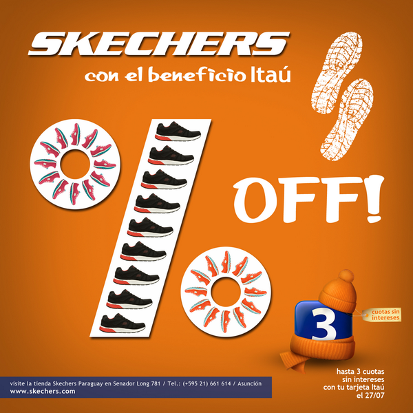 skecherspy's tweet photo. HOY!! Te esperamos en la tienda SKECHERS con los Beneficios de la Tarjeta Itaú, hasta 3 cuotas sin intereses! http://t.co/X6OJvykZsQ